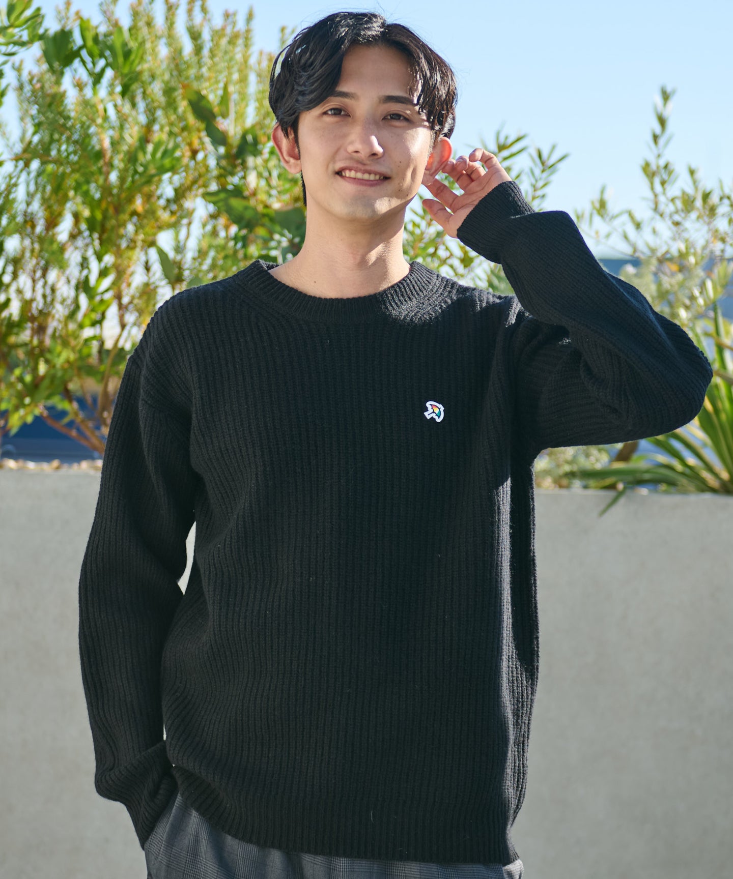 Arnold Palmer シェア 畔編みウールニットセーター